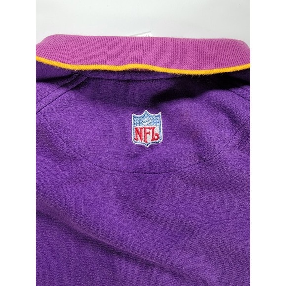 Minnesota Vikings Polo Shirt Men's Size 2XL NFL Short Sleeve Collared Cotton - Picture 4 of 9